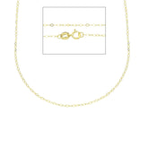 Damen Halskette 18 Karat Gold in Gelbgold - MFG019GG